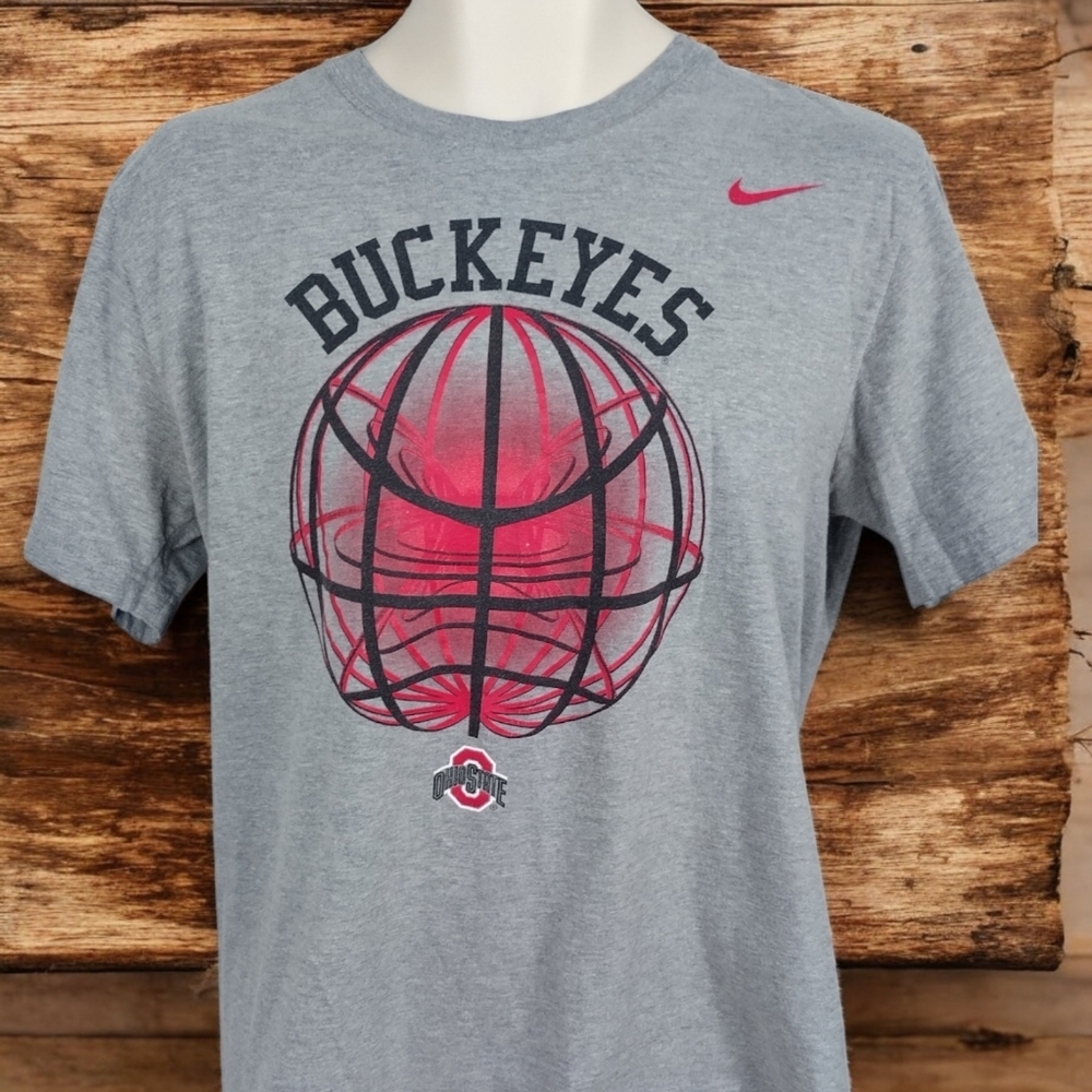 Nike Ohio State Buckeyes Basketball Team Shirt Size Large